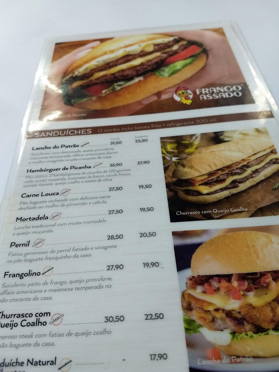 Menu Restaurante Rede Frango Assado - Jacarei-2